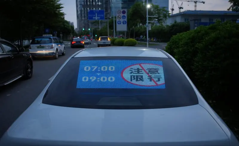 Led Screen Car Advertising